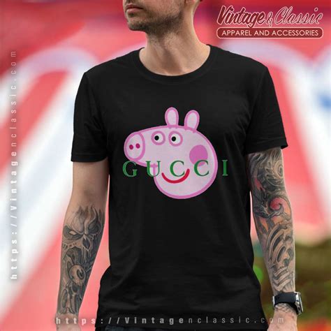 peppa pig gucci shirt white|peppa pig gucci handmade.